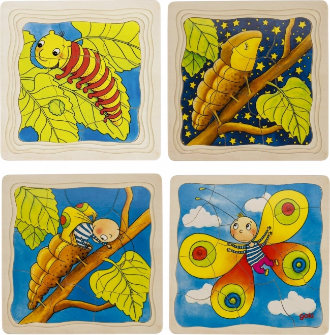 Layered Caterpillar Puzzle