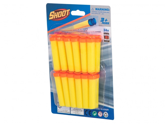 Kompatible Schaumstoffpfeile für Nerf Gelb 24er Pack