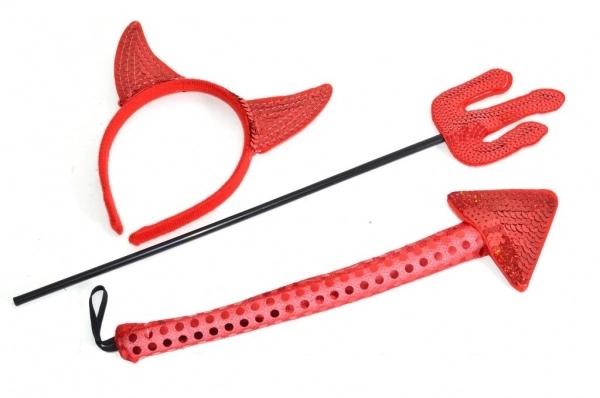 Devil Carnival Set - Headband, Tail, Staff