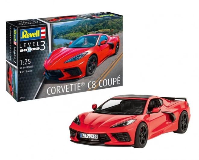 Plastic Model Car Corvette C8 Coupe