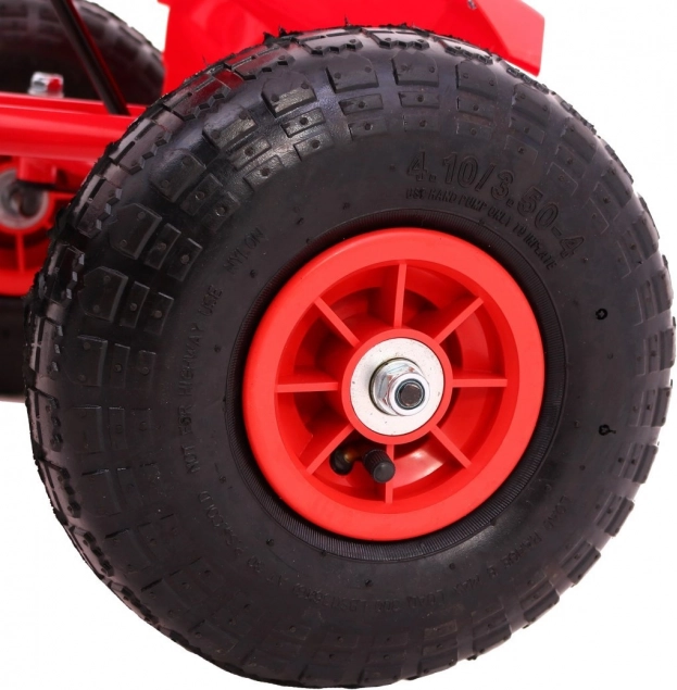 Inflatable bearing wheels for a smooth ride