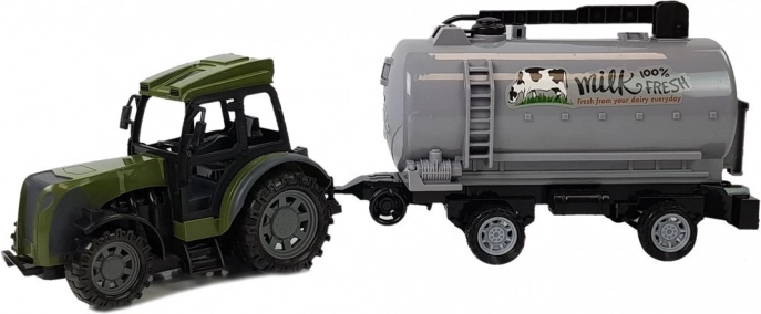 Realistični set traktor + mliječna cisterna