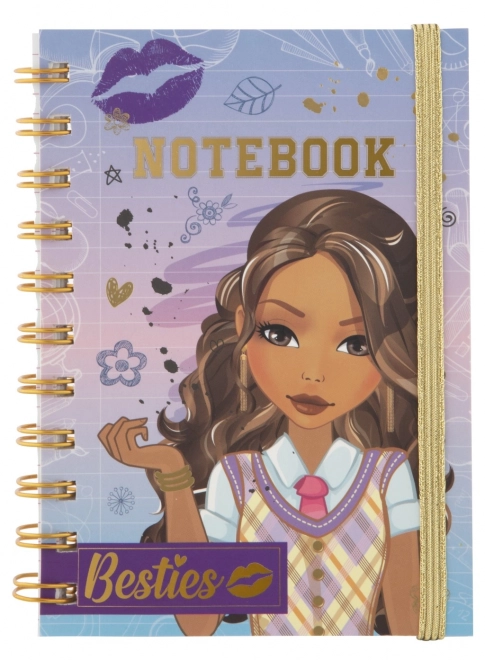 Notebook with Lined Pages Besties A6 60 Sheets