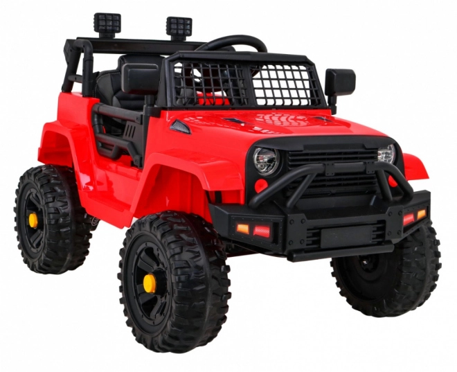 Autíčko Jeep Dark Night na akumulátor pre deti Čierne – Červené