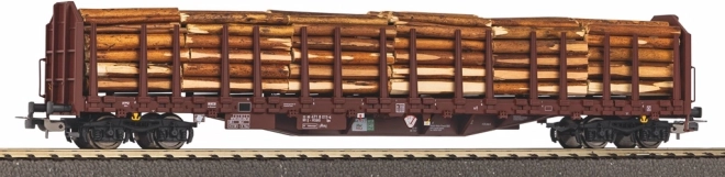 Piko rongenwagen Roos-t642 RSBG met houtlading H0