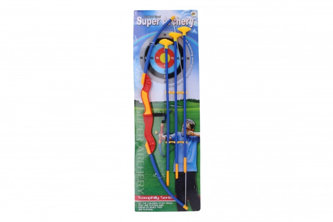 Children's Plastic Archery Set with 3 Suction Cup Arrows