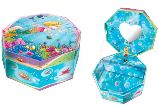 Music Box with Rotating Mermaid