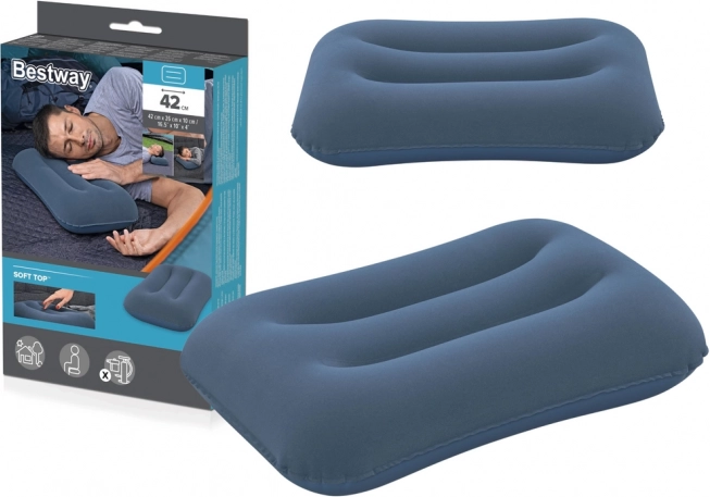 Inflatable Velour Pillow Bestway 42 cm