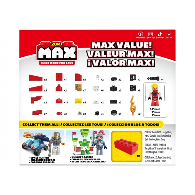 Max Build More Block Set 100+ Pieces Mix