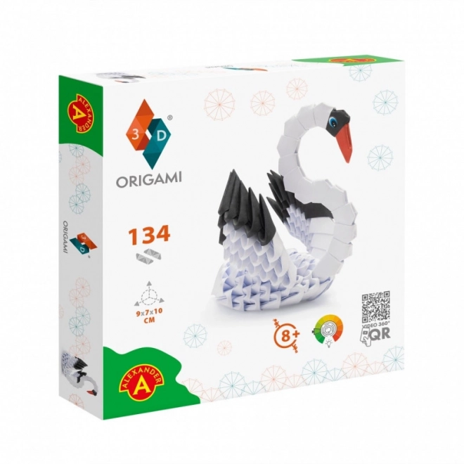 Creative 3D Origami Swan