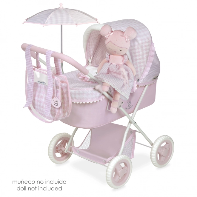 Foldable Doll Stroller with Parasol and Accessories Niza 2022