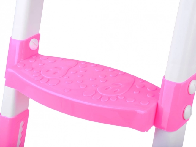 Pink Step Toilet Trainer with Adjustable Height