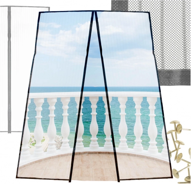 Rete magnetica LUARO contro gli insetti per porte 100x210 cm