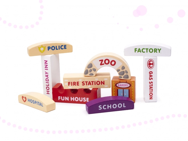 Educational Wooden Building Blocks Set