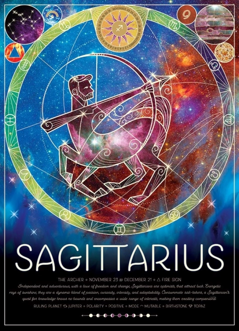 Cobble Hill Sagittarius Zodiac Puzzle - 500 Piece