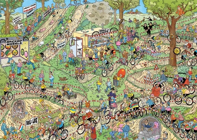 World Championship Cyclocross Puzzle 1000 Pieces by Jan Van Haasteren