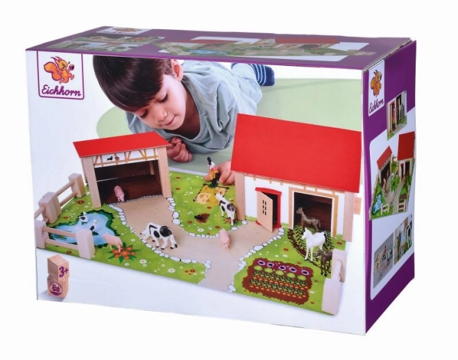 Wooden Farm Set with Accessories