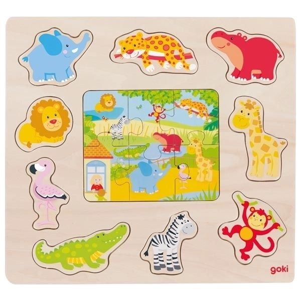 Wooden Zoo Animals Puzzle