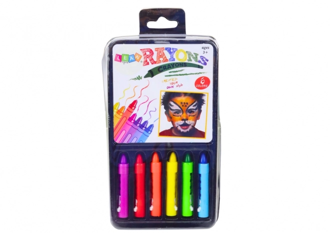 Colorful Face Painting Crayons Set