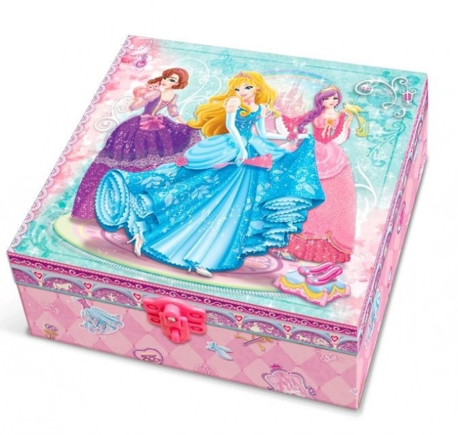 Princess Jewelry Box with Shelves