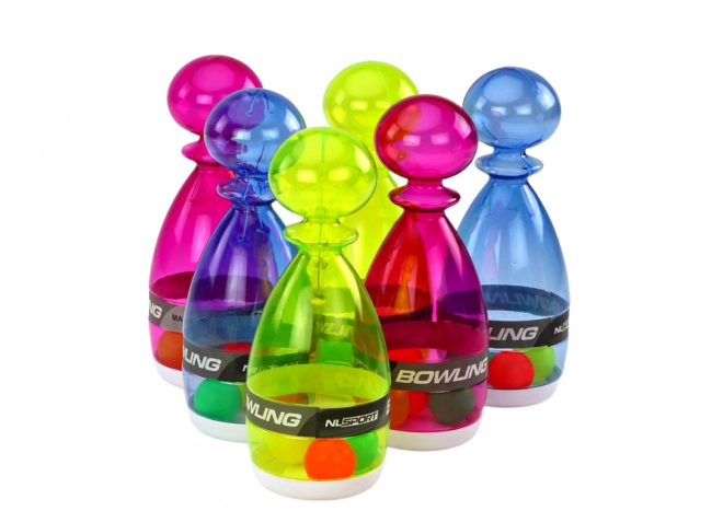 Colorful Transparent Bowling Set for Kids