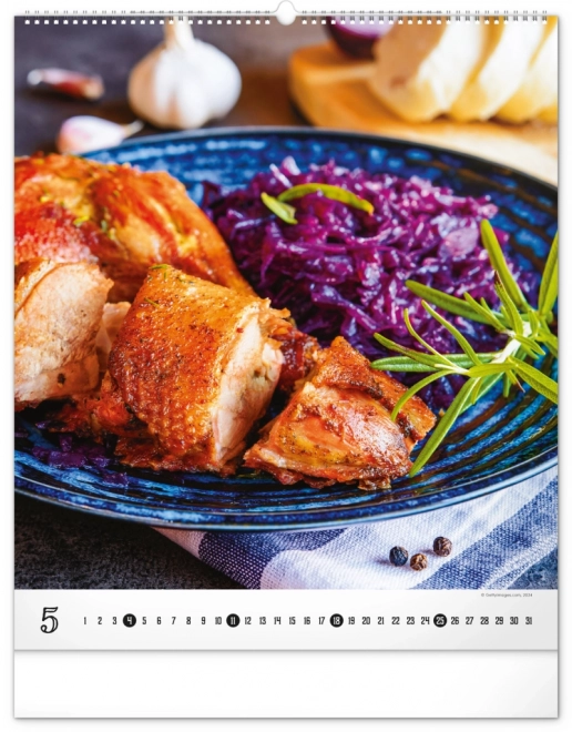 Wall Calendar Gourmet 2025