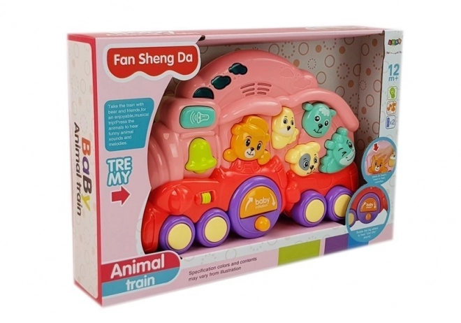 Interactive Animal Train with Sounds and Lights