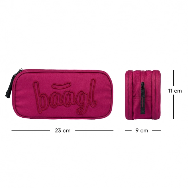 Baagl student pencil case Ruby