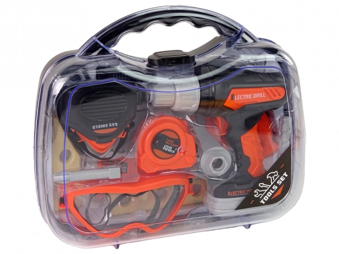 Kids Tool Set with Drill and Safety Glasses