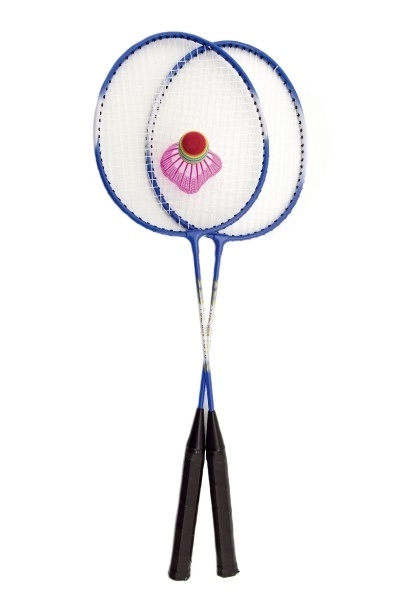 Badminton Set with 2 Rackets and 1 Shuttlecock