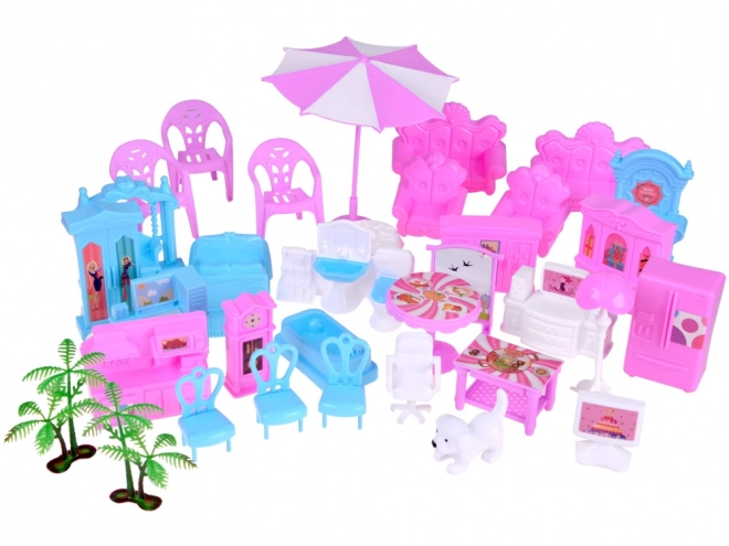 Luxury Dollhouse with Furniture Set