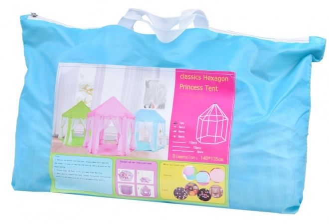 Pixino Children's Play Tent Princess Palace Blue