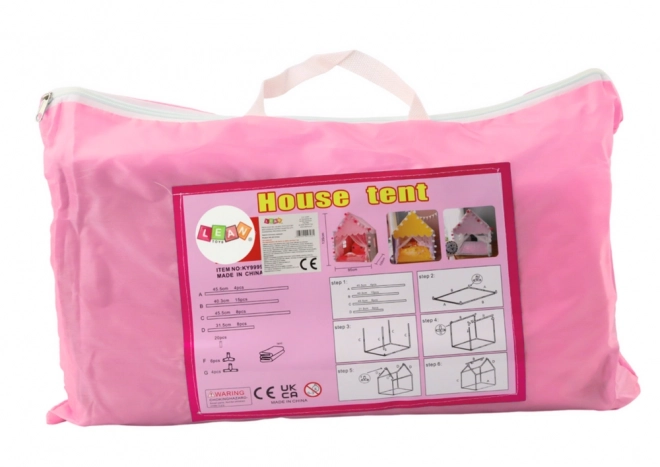 Portable Pink Children's Play Tent