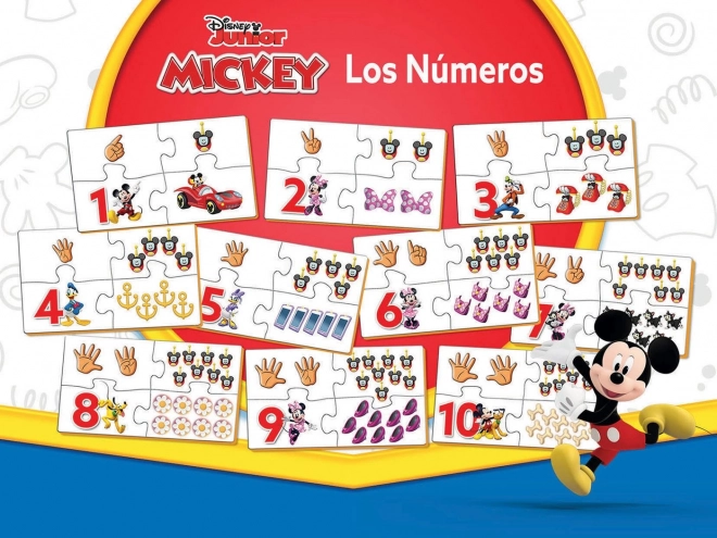 Educational Puzzle Mickey and Friends Counting