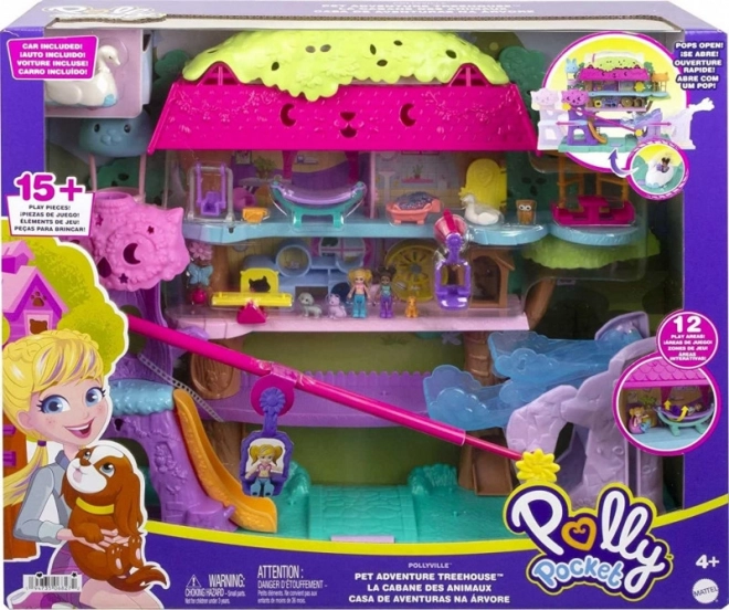 Polly Pocket Animal Adventure Treehouse Set