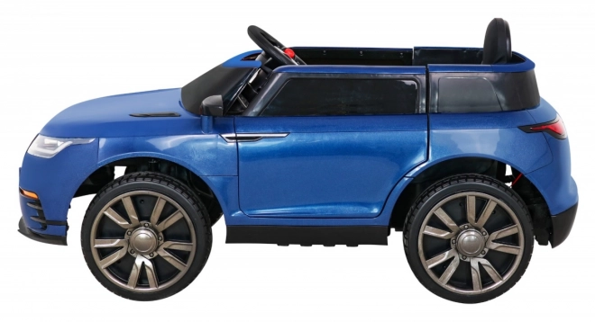 Super-S elektrické auto pre deti + Diaľkové ovládanie + Pomalý štart + EVA kolesá + Zvuky Svetlá – Modré