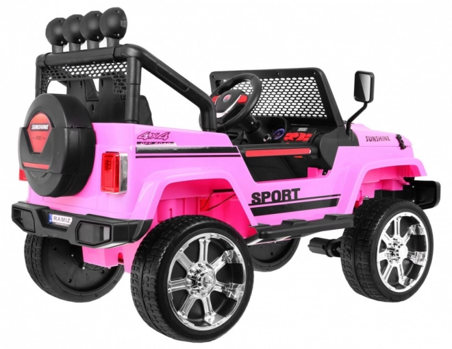 Off-road Car Raptor Drifter Pink + Remote Control + 4x4 Drive + Storage Space + Slow Start + LED MP3