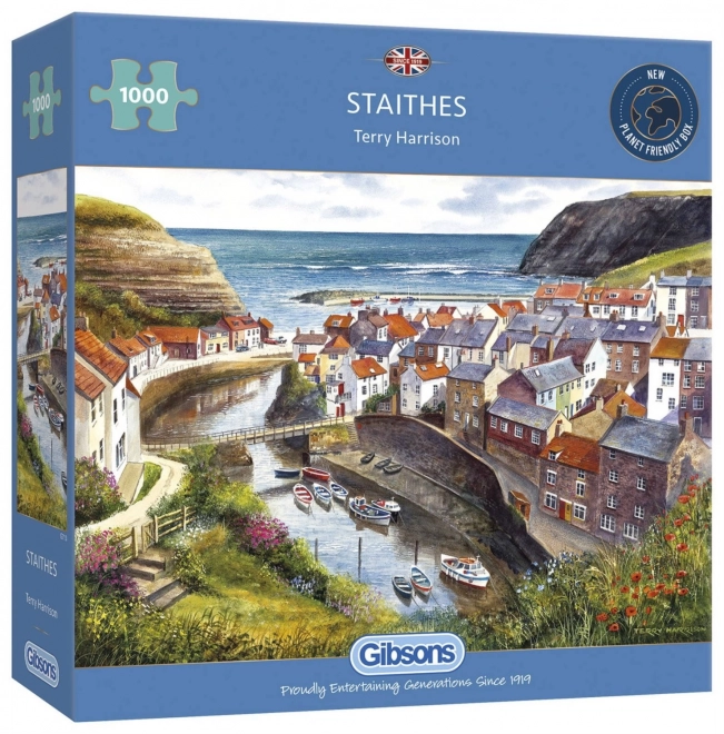 Gibsons Jigsaw Puzzle Staithes, United Kingdom 1000 Pieces