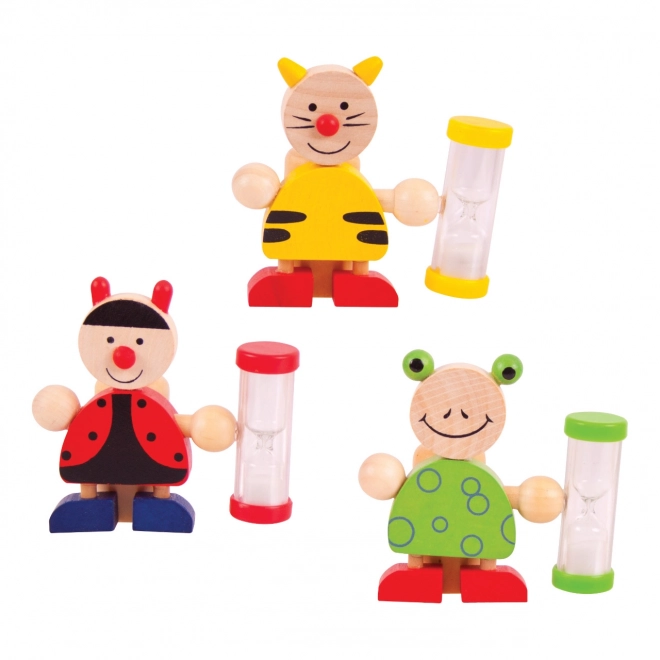 Toothbrush Holder with Hourglass Timer Frog Design