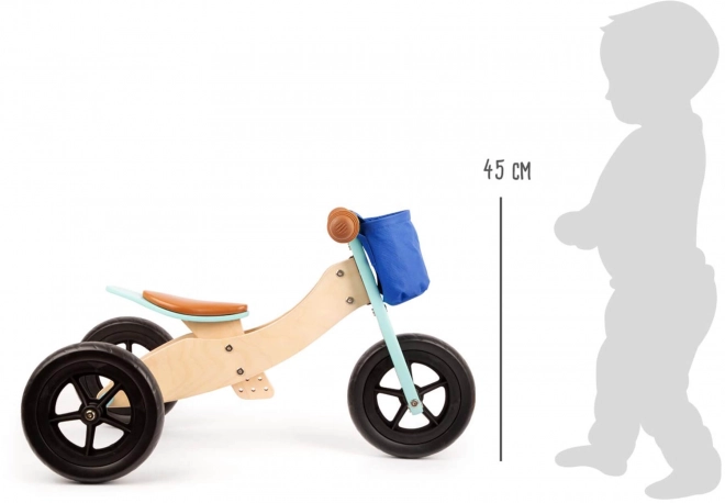 Small Foot Wooden Maxi 2-in-1 Balance Bike Turquoise