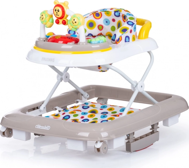 Chipolino Baby Walker Friends 4-in-1 Platinum