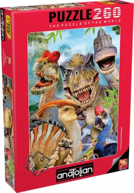 Dinosaur Selfie Puzzle 260 Pieces