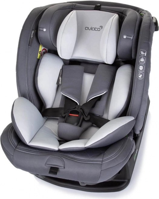 Chipolino baby car seat aviato ash grey