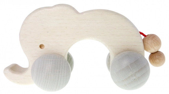 Hess Rolling Wooden Elephant Toy