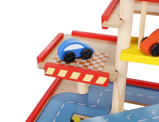 Wooden Parking Garage for Kids