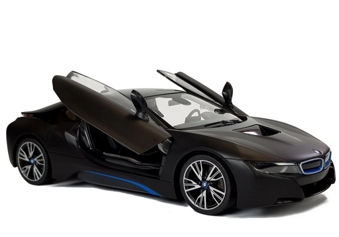 Auto R/C BMW i8 Rastar 1:14 schwarze automatische Türen
