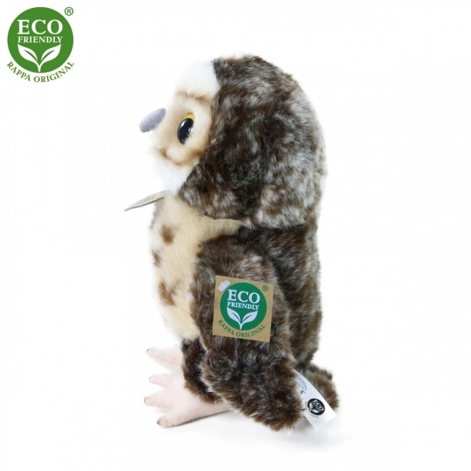 Standing Eco-Friendly Plush Owl 22 cm