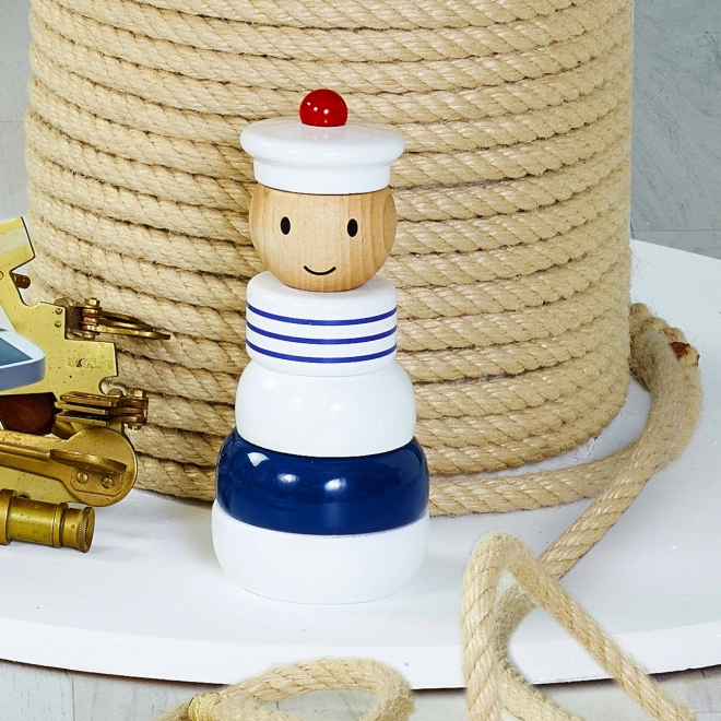 Vilac Wooden Stacking Sailor Tower