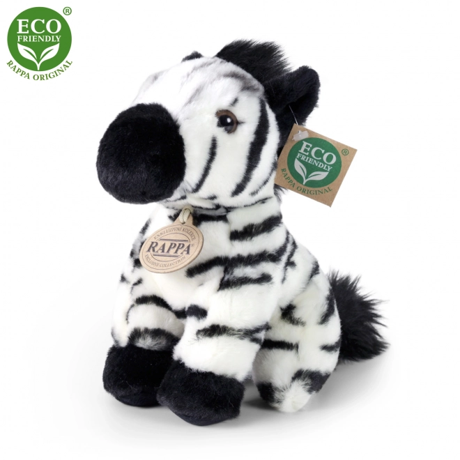 Sitting Plush Zebra Eco-Friendly 18 cm