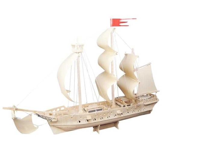 Woodcraft Wooden 3D Puzzle Sailboat